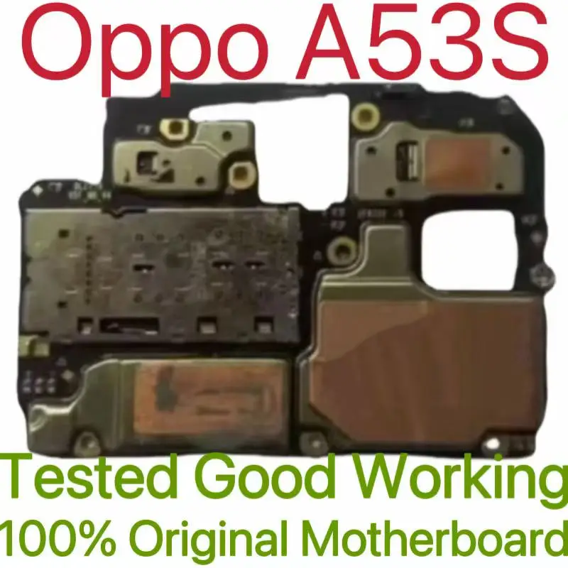 Global Version Original Unlocked Motherboard for Oppo A53S  Good Work Fully Tested Circuit Plate Main Logic Board for Oppo A53S