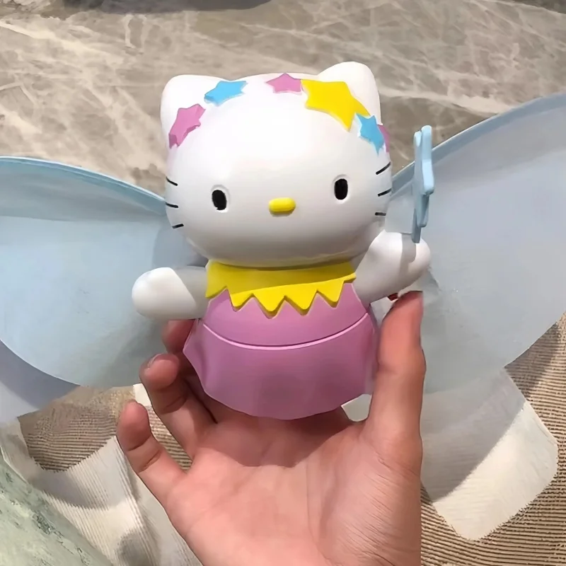 

Креативная кукла Sanrio Hello Kitty с крыльями, летающая игрушка с дистанционным управлением, новая милая модель куклы, мультяшная игрушка Kt, подарок
