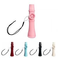 Colorful ABS Kazoo Flute Easy To Learn with Lanyard Musical Instruments British Funny Musical Whistle Toy Boys Girls Gift