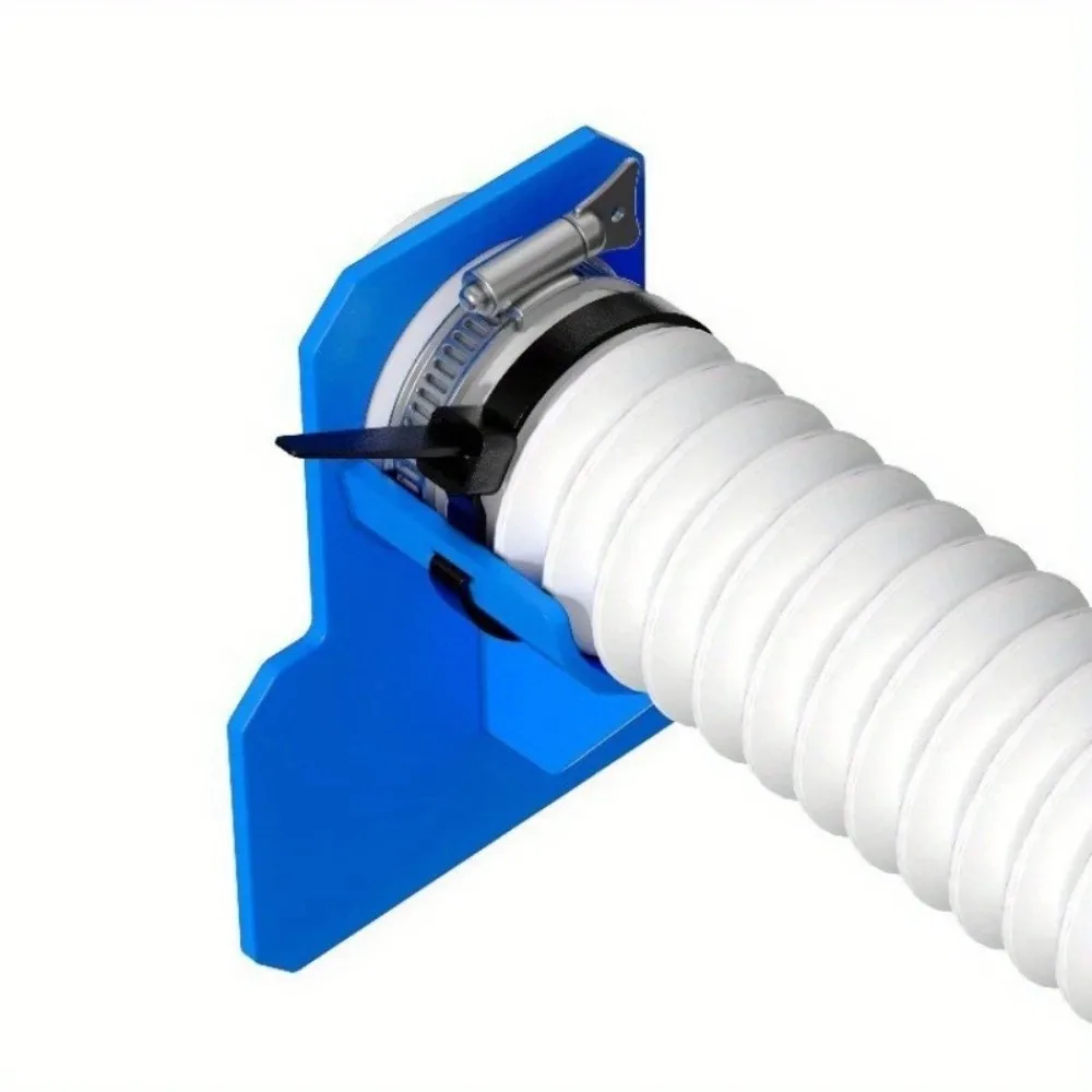 Durable Swimming Pool Pipe Holder Mount with Cable Tie Easy To Install Pool Hose Support Rust-Proof 30-38mm Pipe Diameter