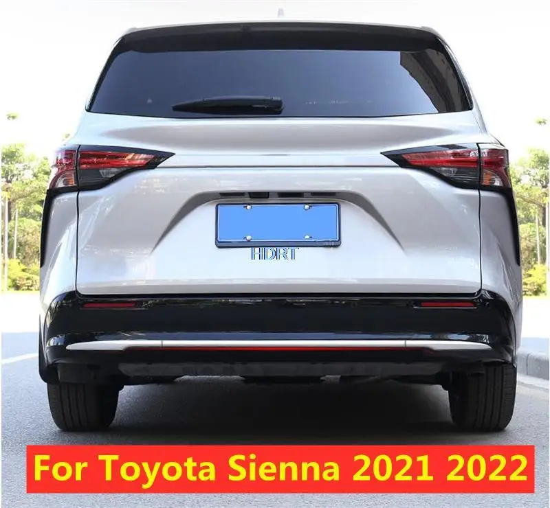 

For Toyota Sienna 2021 2022 Car Carbon Fiber Style Tail Gate Door Cover Trim Strip 3pcs Rear Trunk Molding Bezel Styling Garnish