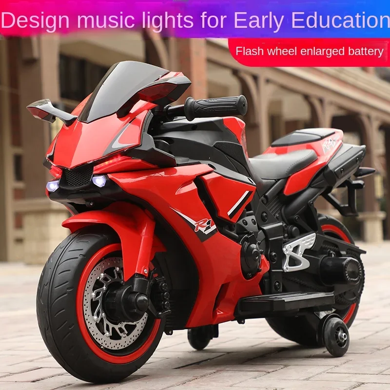 TLL Electric Car Motorcycle Men and Women Can Sit Rechargeable Battery Car Children's Toy Car