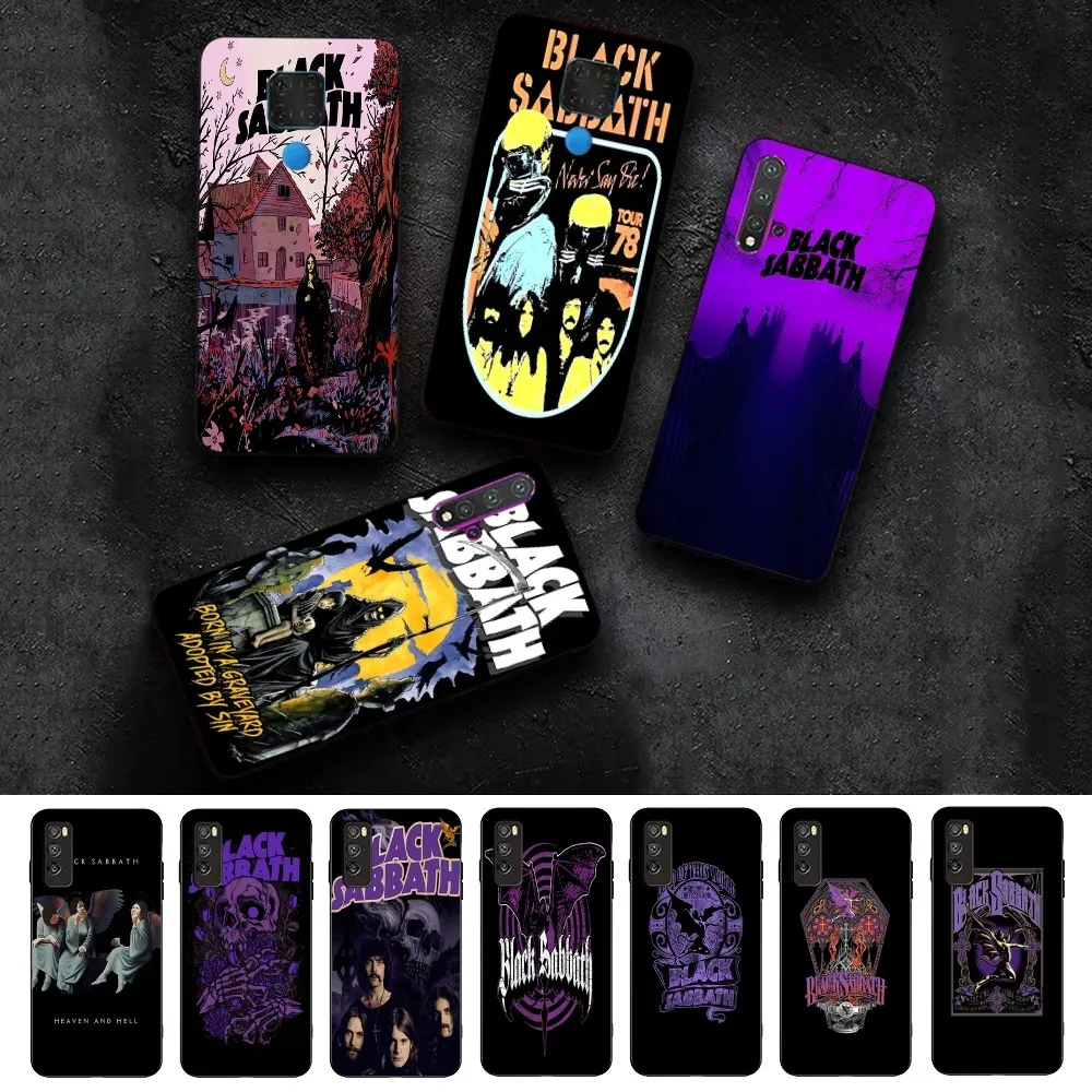 

Black S-Sabbath Smart Phone Case For Huawei Honor 10 Lite 9 20 7A 9X 30 50 60 70 Pro Plus Soft Silicone Cover