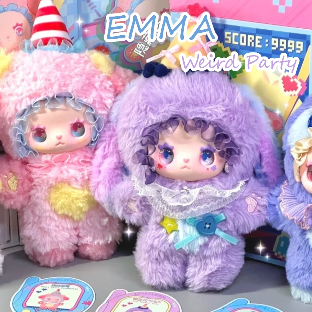 

EMMA Weird Party Series Vinyl Plush Blind Box Trendy Play Doll Accessories Mystery Box Desktop Ornament Collectibles Girl Gifts