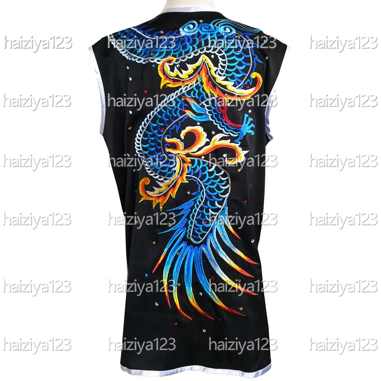 Embroidered dragon Wushu uniform Kungfu clothes Changquan outfit Nanquan suit for adults men women girl boy kids unisex