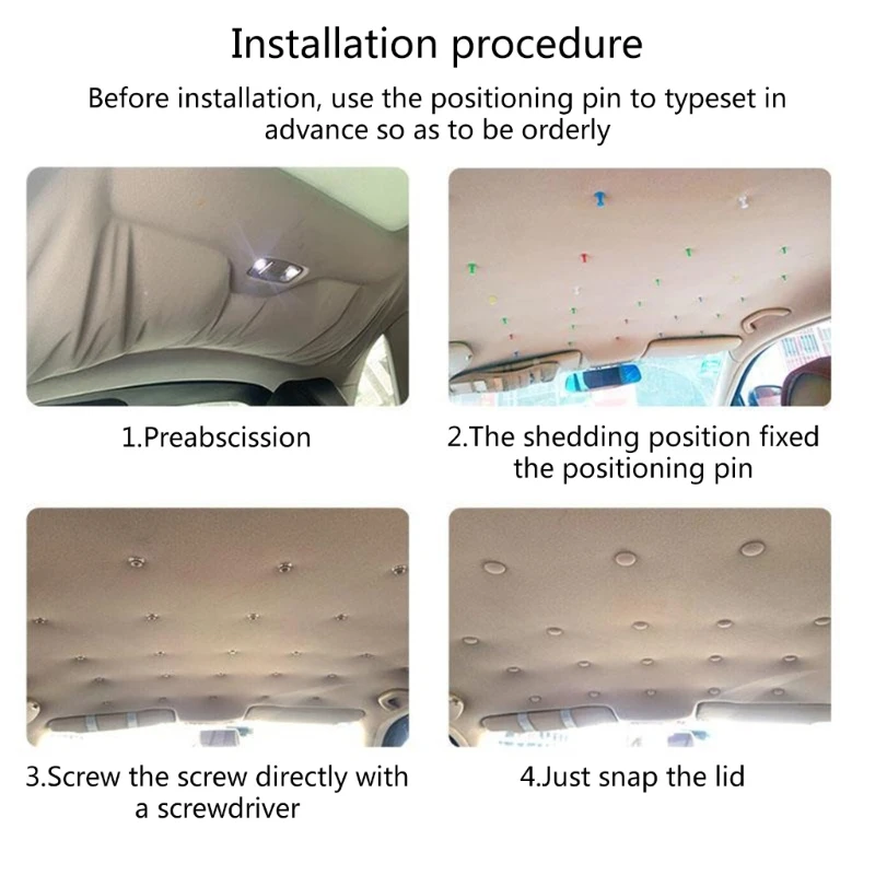 60/65 pz universale auto interni tetto fibbie Headliner soffitto panno rivetti a scatto fermo fissaggio vite riparazione fibbia clip