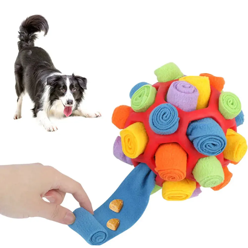 Dog Sniffing Ball Innovative Pet Shaking Training Toys for Pet Training Tooth Cleaning Puppy Chew Relieve Boredom Dog Toy