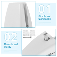 Adjustable L-Shaped Desk Divider Clips Aluminum Alloy Heavy Duty Panel Clamps Splicing Sneeze Guard for Office