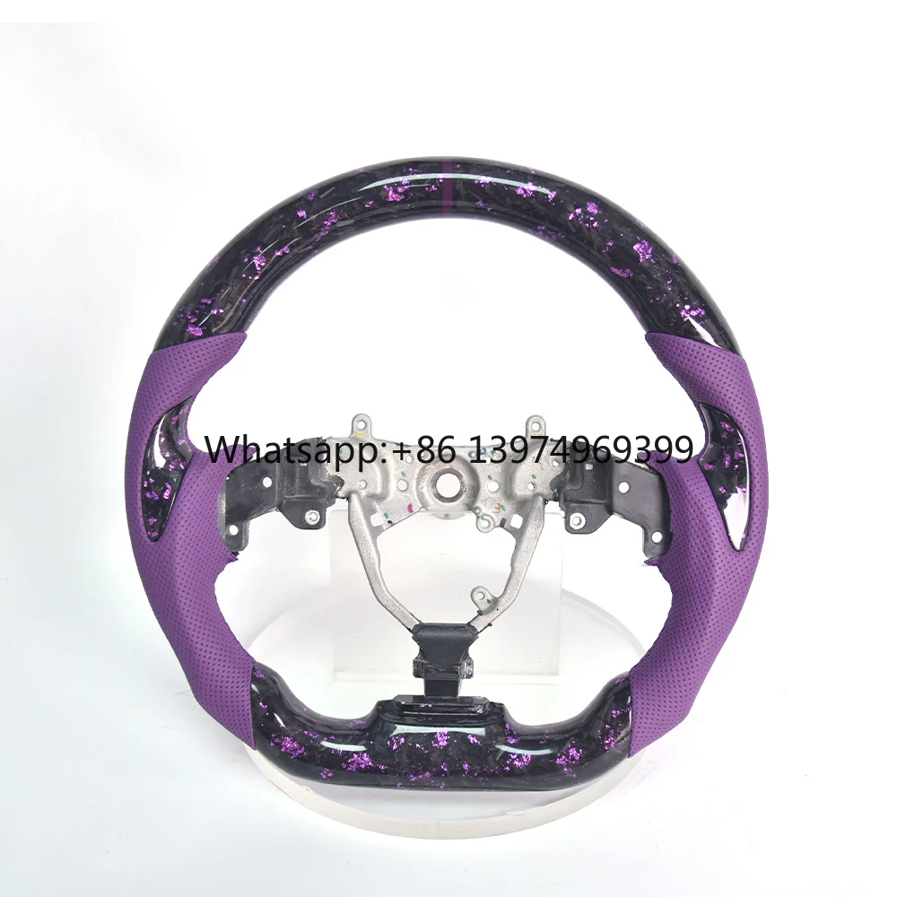 Suitable for Lexus 2011 IS 250C Modified Forged Carbon Fiber Steering Wheel Assembly Suede Perforated Leather Customized Upgrade