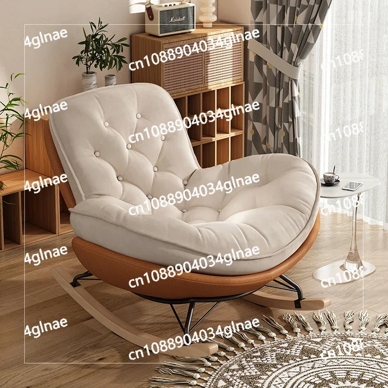 Simple Modern Rocking Chair for Reclining and Sleeping