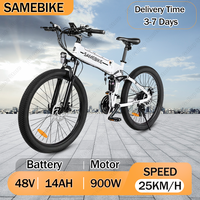 SAMEBIKE LO26-II Folding Electric Bicycle 900W Motor 48V14Ah Lithium Battery Electric Bike Hydraulic Disc Brake City Road E-Bike