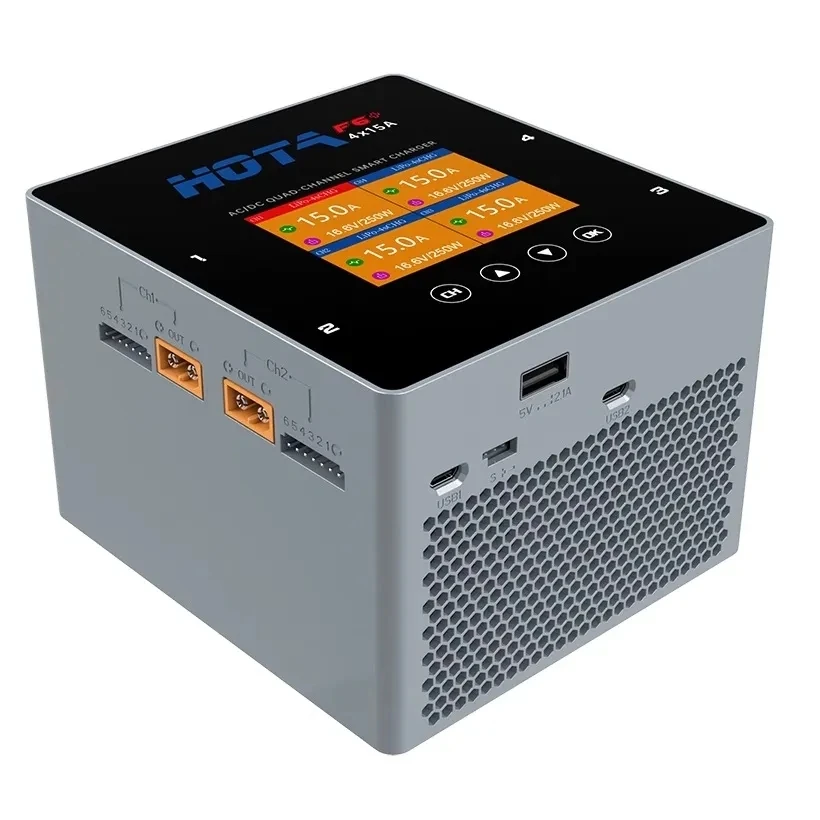 HOTA F6+AC 500W DC 1000W 15A Balanced Charger Multifunctional Intelligent Lithium Battery Charger