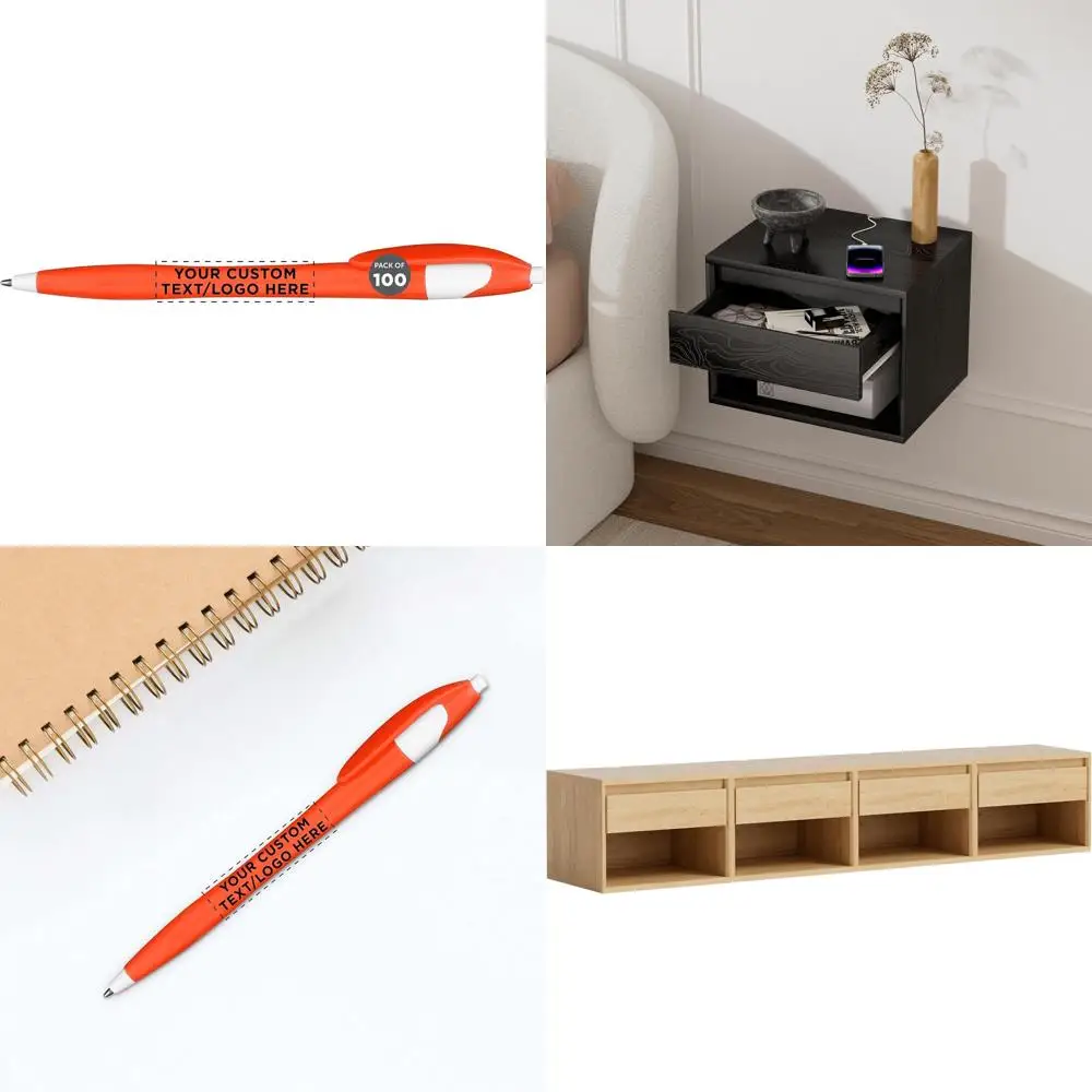 

Custom Two-Tone Office Pens Set of 100 with Personalized Bulk Pack - Black Ink, Ideal for Offices, Schools, and Business Use