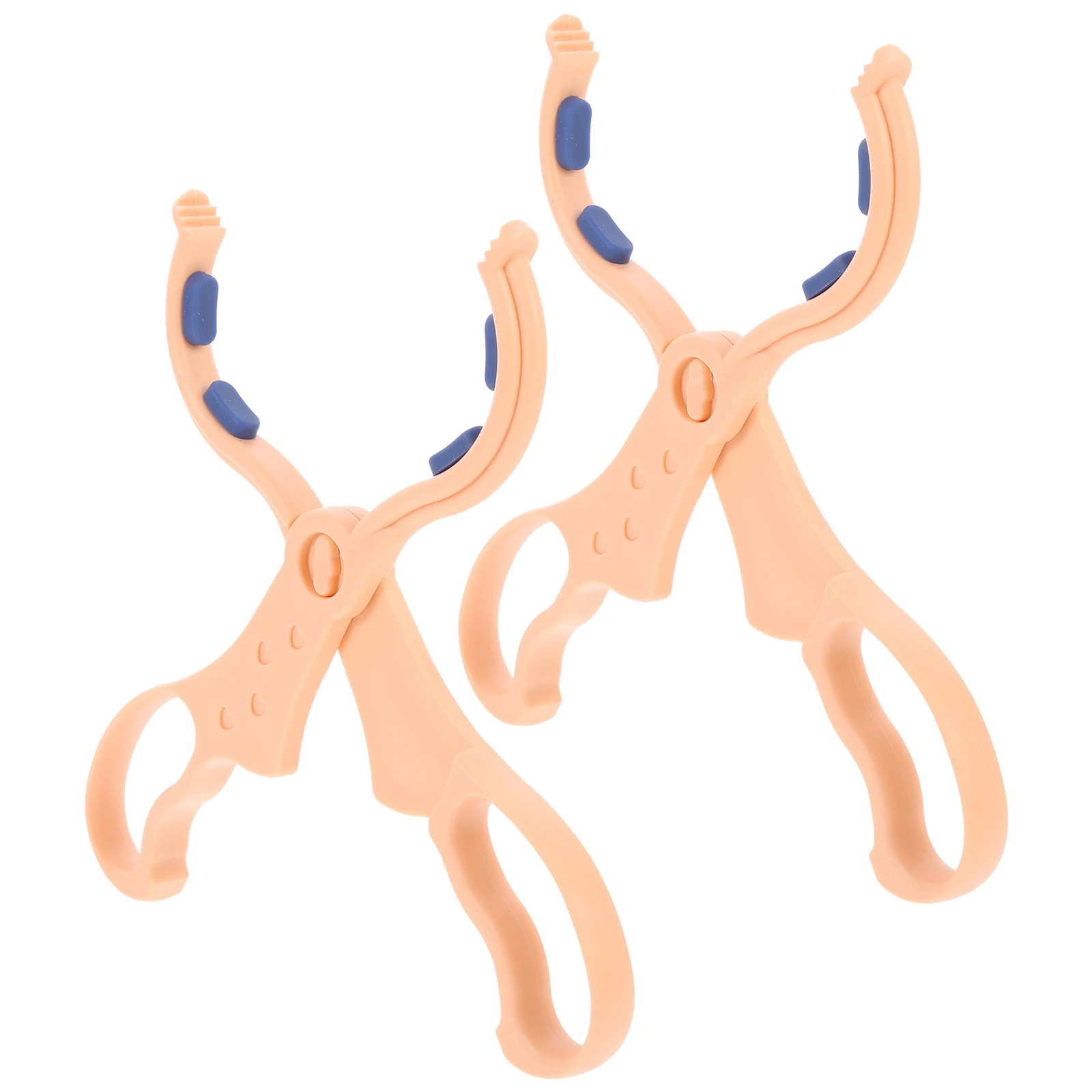 

2pcs Baby Clip Anti-slip Feeding Clamp Pink Tong Home Use Detachable Feeding Bottle Clip Lightweight Safe Durable Design
