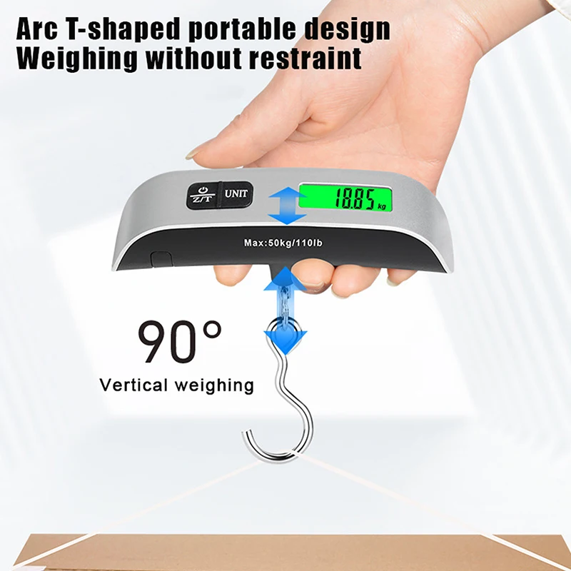 New Gold Star 50KG/110LB Luggage Weighing Scale Electronic Digital Scale Travel Portable Hanging Scales 1PC