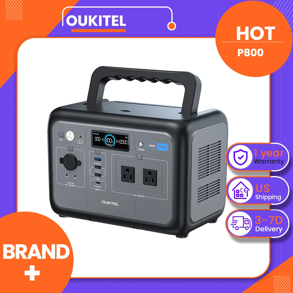 OUKITEL P800 Portable Power Station 800W 512Wh: Buying Guide