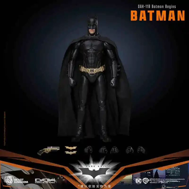 Original Beast Kingdom Batman Belketon Pattinson Big Ben Clooney Brand New Mobile Doll Action Model Collectible Figure Toy Gift