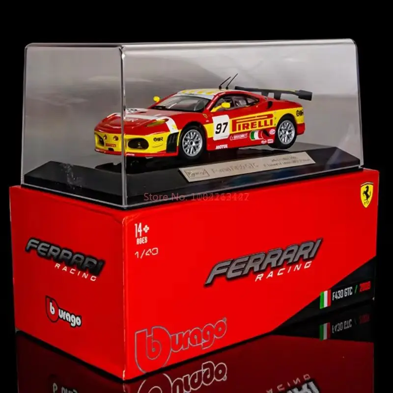 Hot Bburago1:43 Ferrari 296 Gt3 2022 250 488 512 308 312 p Legering Luxe Voertuig Diecast Pull Back Auto Model speelgoed Verzamel Auto Model