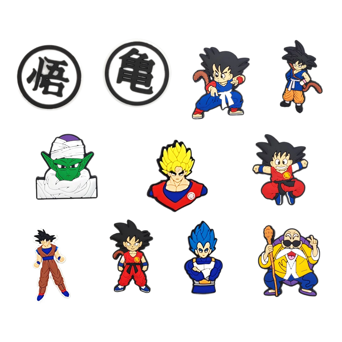 1pcs Cartoon Anime Croc Charms Shoe Decoration Super Dragon Ball Z for Kids Boys Wholesale Cartoon Anime Kawaii Accessories Set