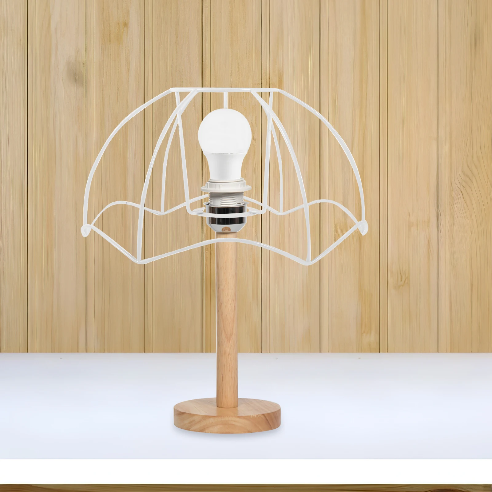 

Iron Lamp Shade Frame Metal Diy Lamp Cover Holder For Table Desk Light Decorative Rack Home Office Cafe Lighting