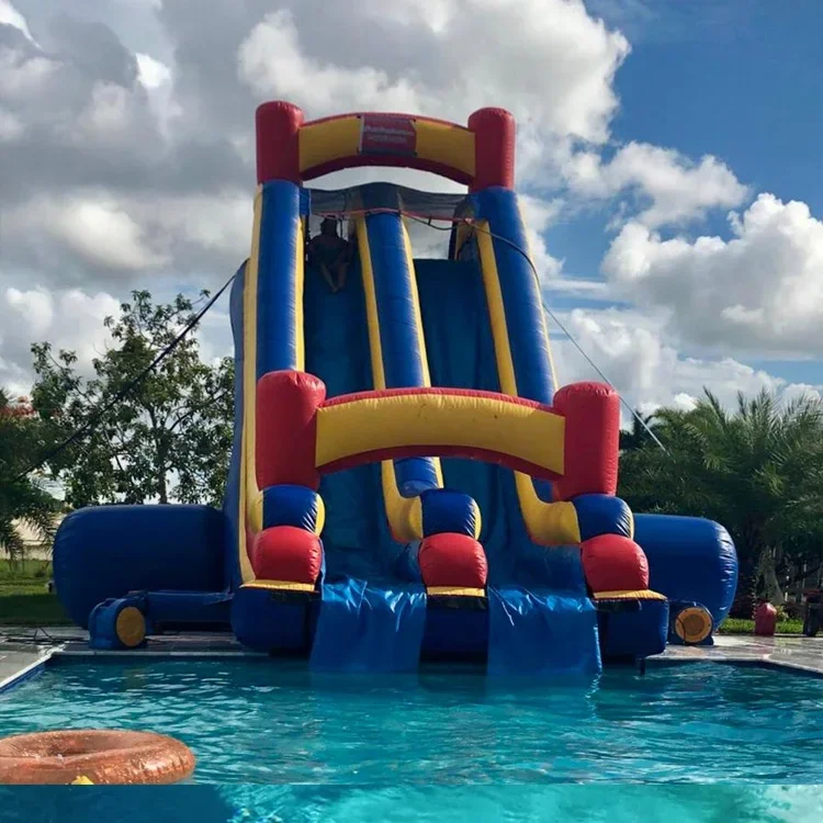 Kid Pvc Inflatable Water Slide For Above Ground Inground Swimming Pool