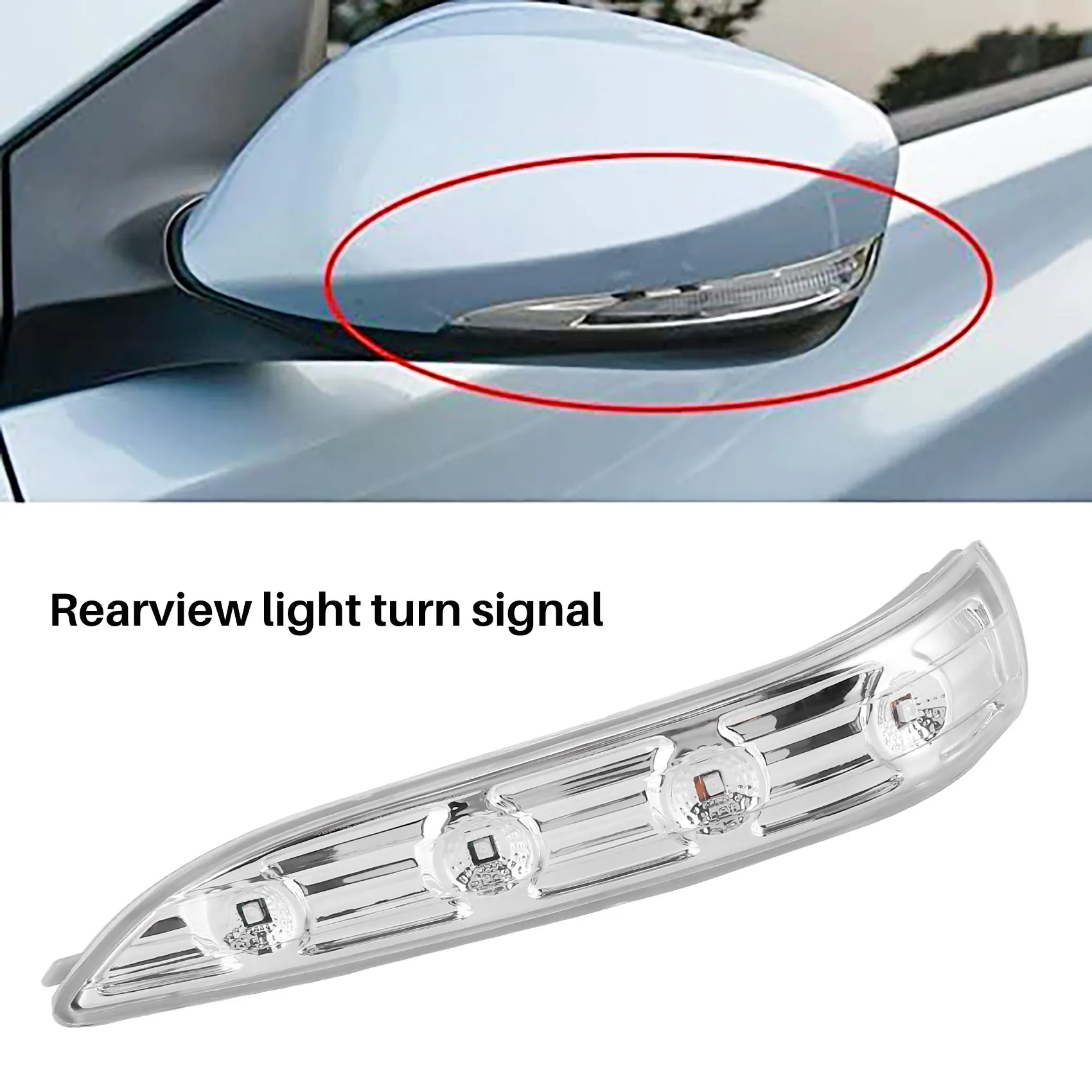 Luz de espejo retrovisor para Hyundai Tucson IX35 2010-2014, lámpara de señal de giro, luz indicadora de espejo lateral 876142S200 izquierda