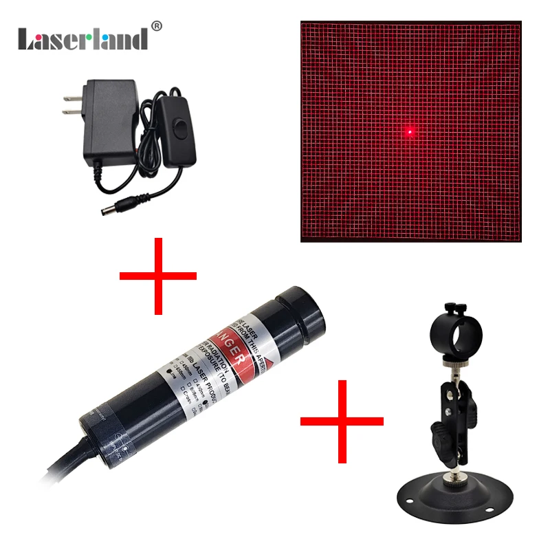 50*50 Grid Matrix 3D Structural Light Source Scanner Scanning 650nm Red Grating Laser Module