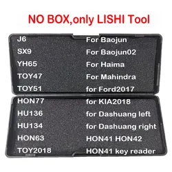 Lishi 2 em 1 ferramenta, SX9, TOY2018, TOY47, HON77, YH65, HU136, TOY51, HON41, HU134, HON63, Honda 2018, 2017, 121-140, sem caixa