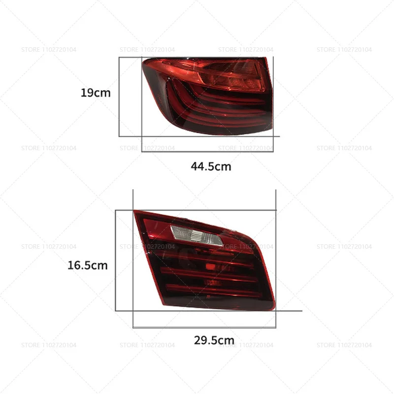 for 2014-2017 F10 BMW 528i 535i 550i Hybrid 5 Tail Light Rear Bumper Turn Signal 63217306161 63217306162 63217306163 63217306164