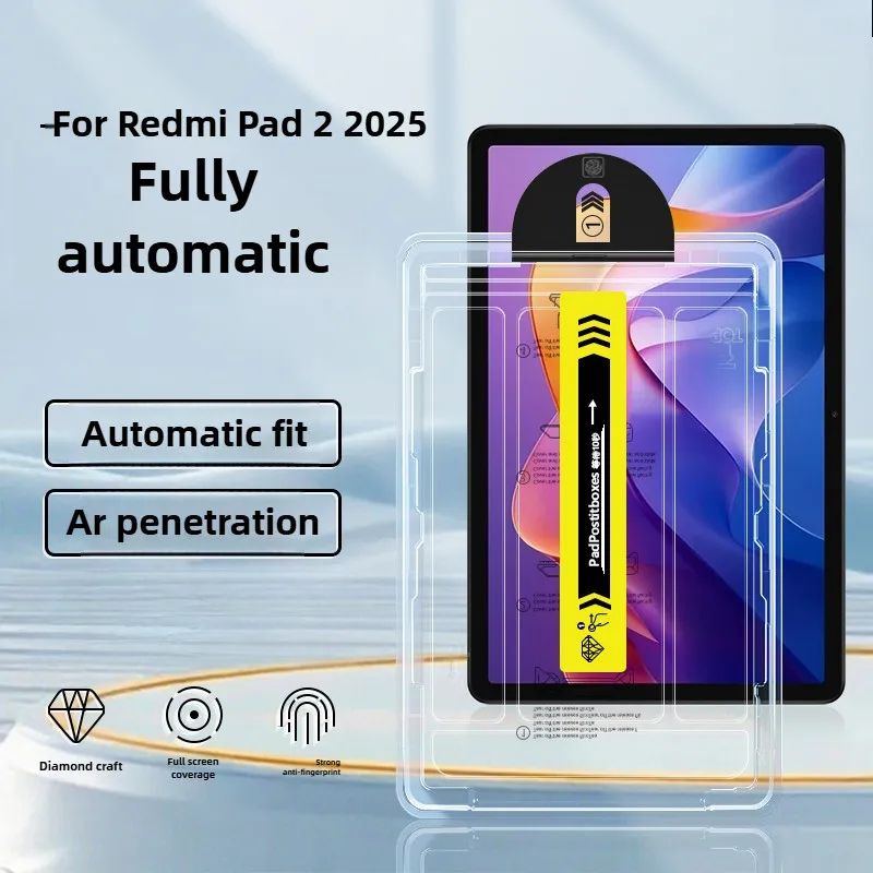 Newest 2.5D Tempered Glass For Xiaomi Redmi Pad 2 Pad2 11inch 2025 Pro 5G 12.1 2024 SE 4G 8.7 Easy Install Auto-Dust Removal Kit