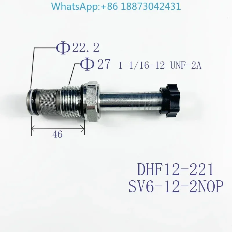 

Two-position and two-way thread inserts DHF12-221 SV12-21 normally open pressure maintaining electromagnetic hydraulic valve.