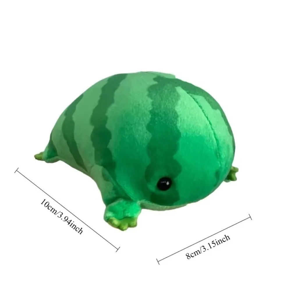 Kawaii Cartoon Anime Green Frog Plush Keychain Decompress Animals Fluffy Frog Figurine Soft Frog Plushie Pendant Cute Ornaments