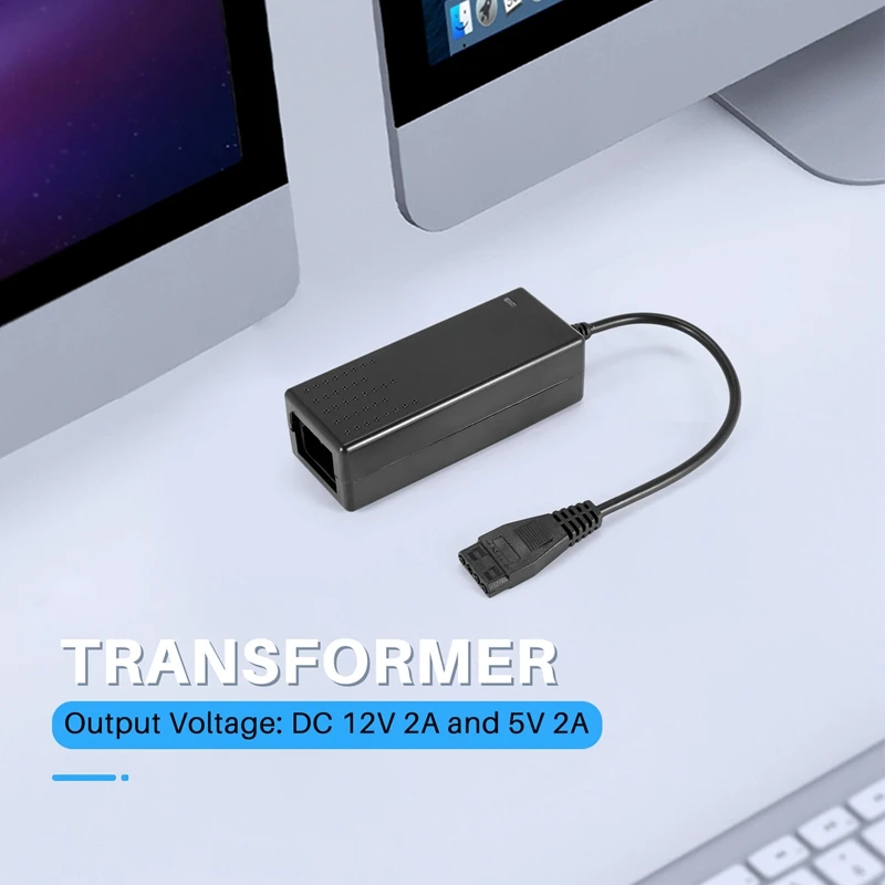 Адаптер переменного тока 12 В + 5 В Блок питания жесткого диска для жесткого диска Black-PZZW