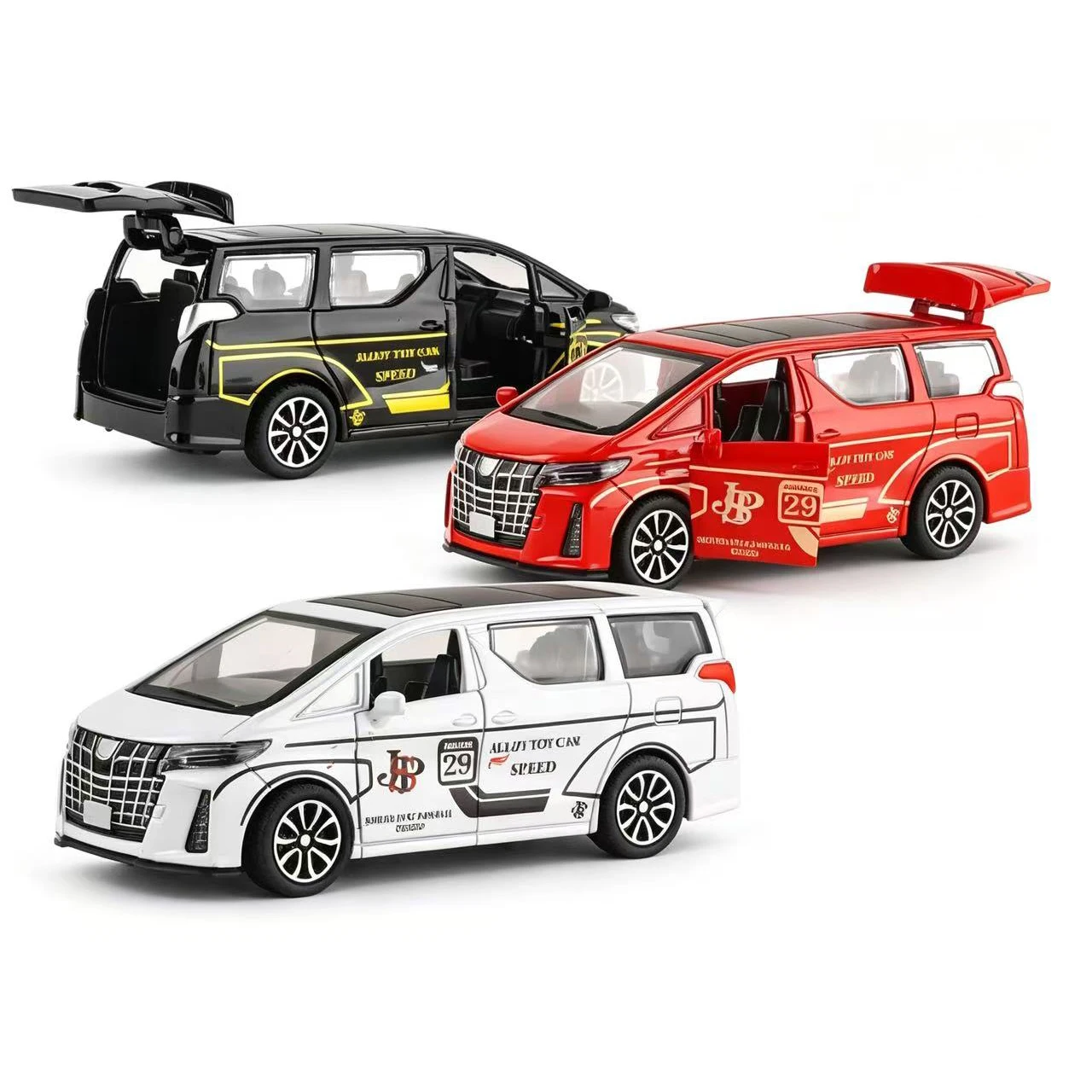 

1:32 Scale Cast Simulation Alloy Toy Car Door Can Be Opened Pullback Drive Collectible Model Vehicle Toy for Kids