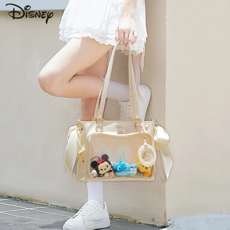 

Disney Mickey 2025 New Women's Handheld Tote Bag Fashion High Quality Women's Shoulder Bag Cartoon Versatile Crossbody Bag