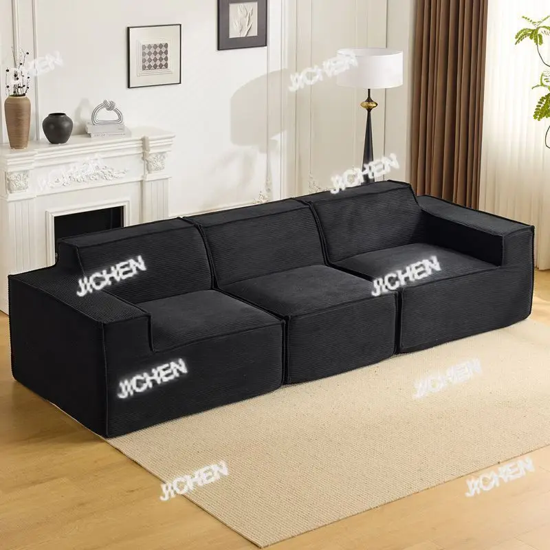 

Вакуумный компрессионный блок тофу, диван, ленивый модуль, комбинированный диван для гостиной, маленькая квартира, тканевый прямой рядный диван в стиле ретро