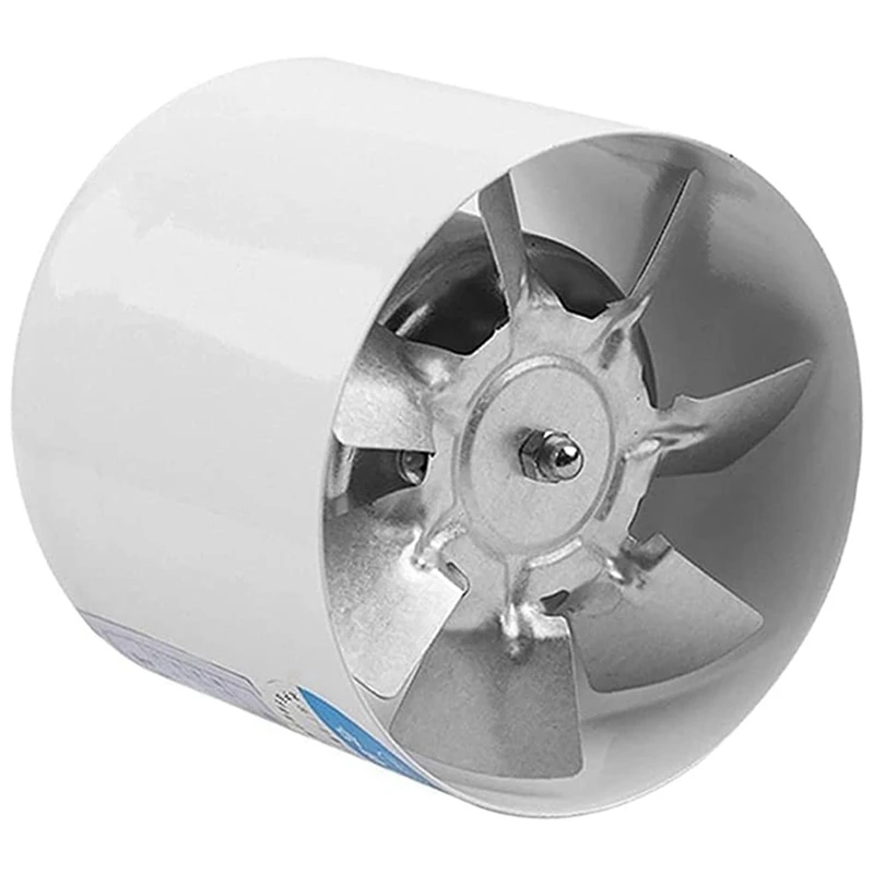 3X 4 Inch Inline Duct Fan Air Ventilator Metal Pipe Ventilation Exhaust Fan Mini Extractor Bathroom Toilet Wall Fan