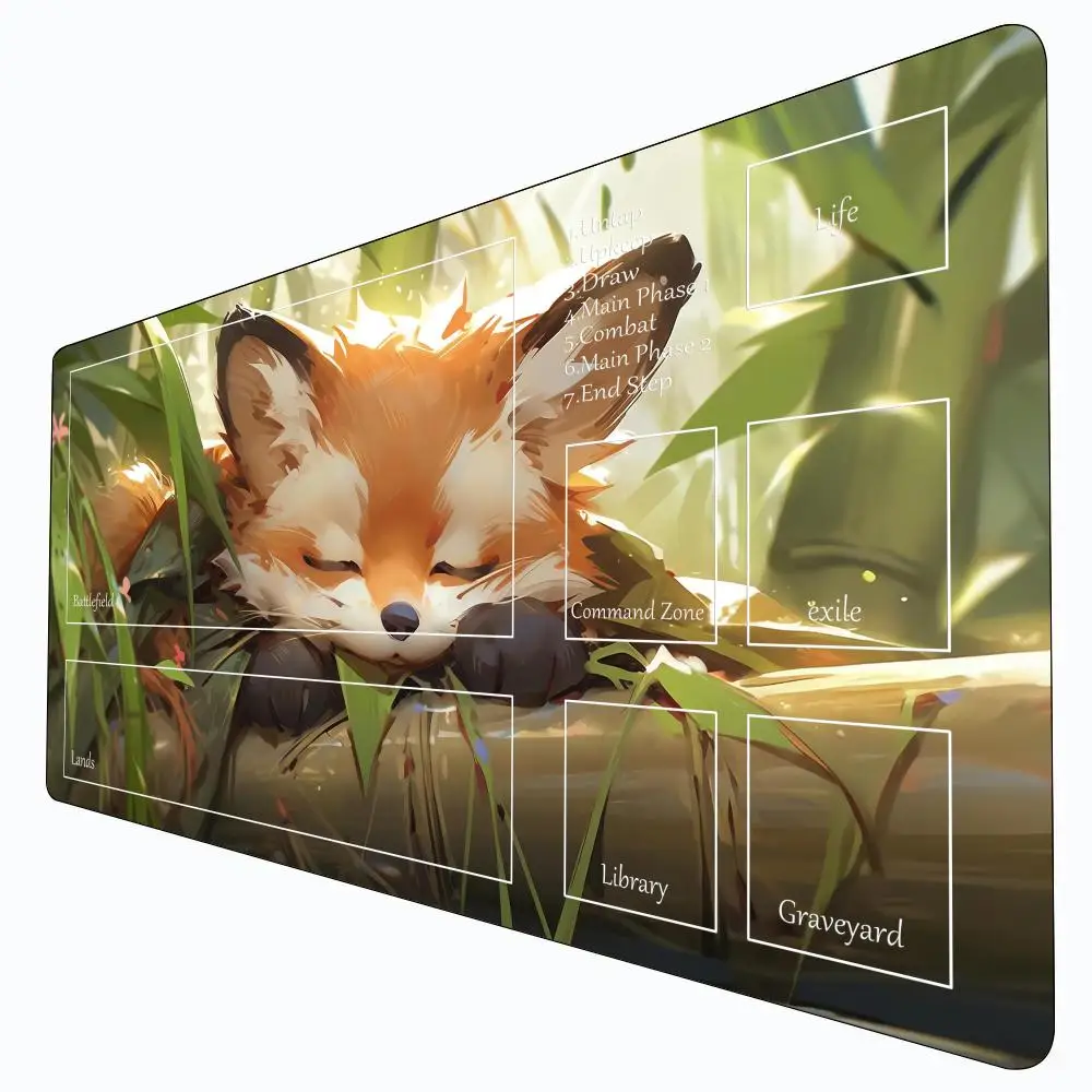 

Cat MousePad Fantasy-themed TCG gamming with zone playmat game play mat Duel pads Beginner Card Battles Commander Gaming 14*24in