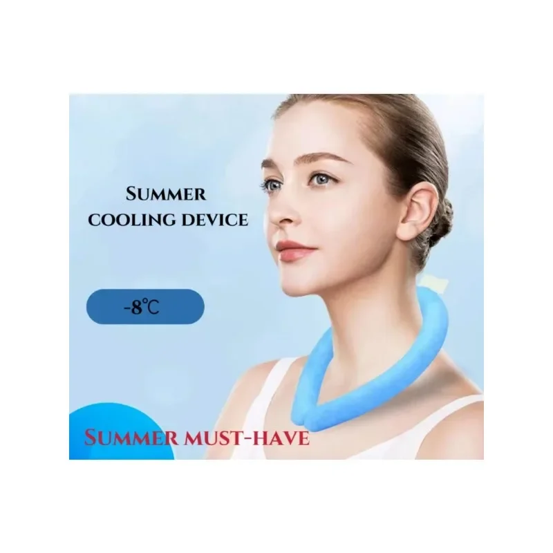 Cute Cooler Rings Wearable Neck Cooling RefrigeRation Class Heatstroke Prevention, Cold Neck Collar, Summer Prevention Tool