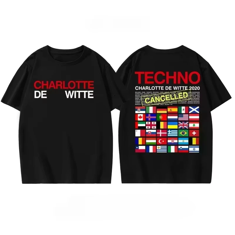 2026 New Summer Charlotte De Witte Charlotte DJ Around Clothes Ifc Edc Electronic Music Festival Bungee Jumping Suit T-shirt Ins
