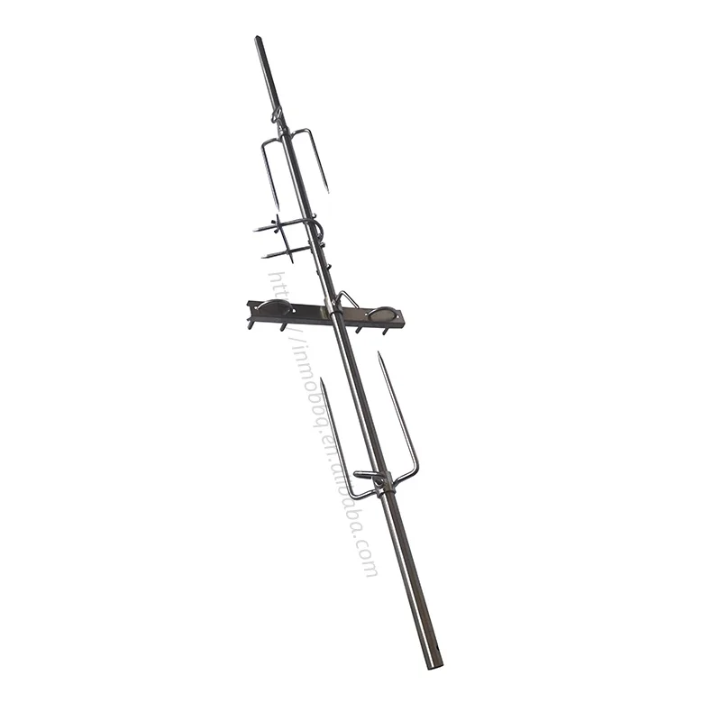 Traditional Spit Rotisserie BBQ Grill for Camping