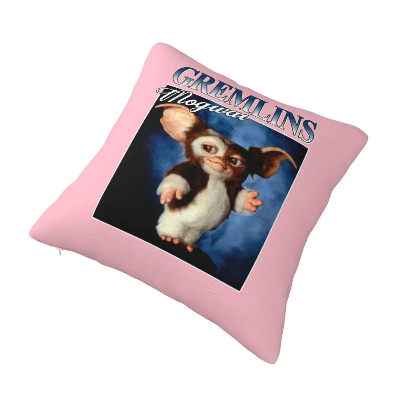 Custom Vintage Gizmo Gremlinse Pillow Covers 80s Horror Retro Sci Fi Movie Monster Mogwai Modern Cushion Cover Square Pillowcase