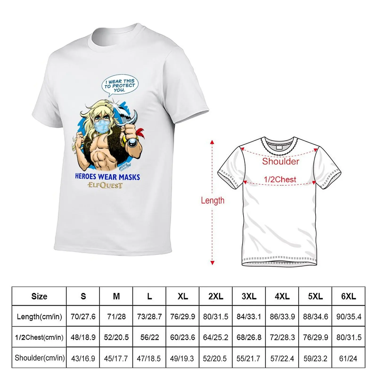 ElfQuest: Heroes Wear Masks T-Shirt graphic t shirts for man t shirts designer T-Shirt