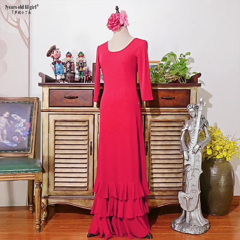 Vintage Flamenco Dance Dress 2025 Evening Dresses  Spanish Dance  Embellished Dresses ENE09