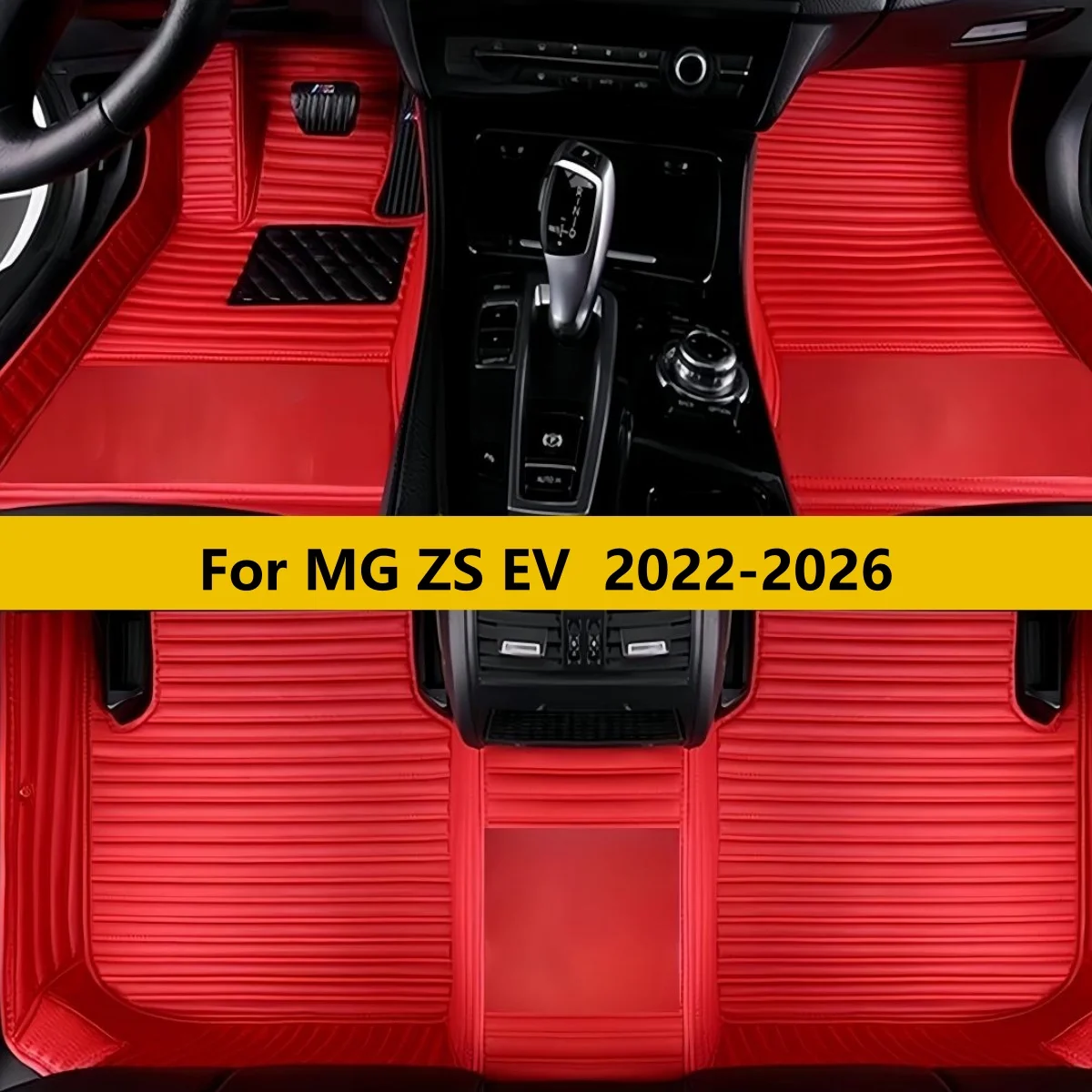 Custom Car Floor Mats For MG ZS EV 2022 2023 2024 2025 2026 Auto Leather Front Rear Row Carpet Pads Full Set Foot Matts Rugs
