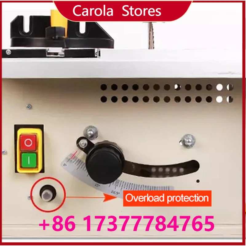 CB165-10 Dust-Free Woodworking Saw Multifunctional Milling Saw for Solid Wood Floor Cutting 45° Bevel Cut