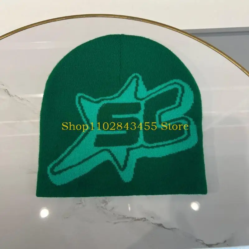 

49MC Teens Winter Beanie Elastic Windproof Hat with Letter Pattern Ear Protector Hat Winter Cycling Skiing Hiking Supplies