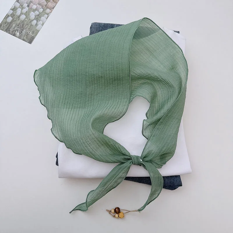 

2026Spring and Autumn New Textured Tencel Scarf Women, Mori Style, Artistic and, Suitable Travel and Phot