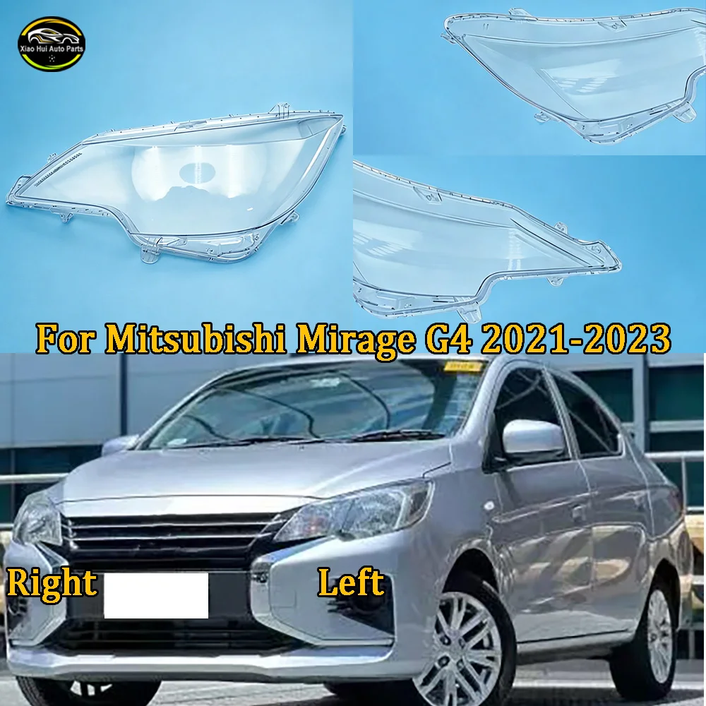 Headlight Cover Shade Headlamp Shell 2021 2022-2023 For Mitsubishi Mirage G4 Transparent Lampshade Lens Auto Replacement Parts