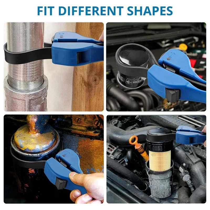 8-Inch Adjustable Auto Repair Filter Wrench Is Suitable For Pipe Wrench Tools Of Oil Filters, Pipe Fittings And Faucets